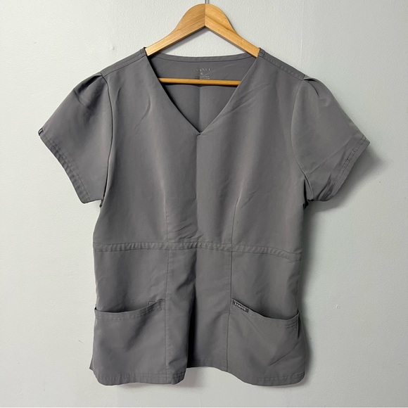 Jaanuu scrub top gray xl - Picture 1 of 5